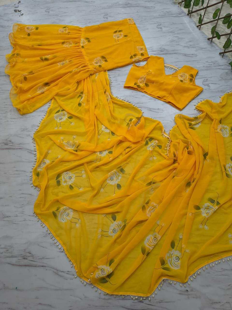 Premium Georgette Lehenga Saree